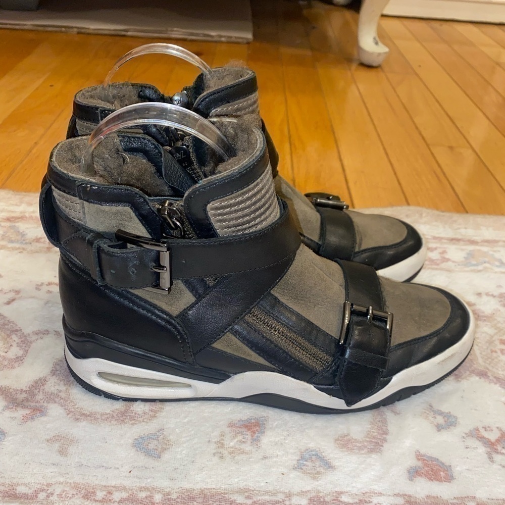 Ash Leather Buckle Sneakers - Picture 8 of 9